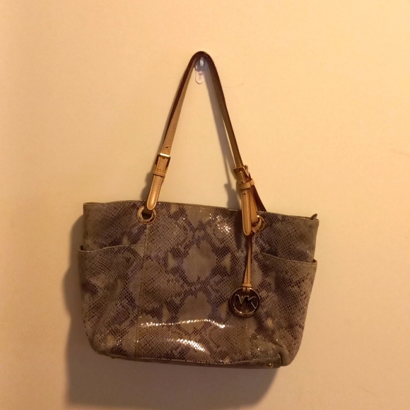 Michael Kors Snakeskin Handbag - Picture 2 of 5